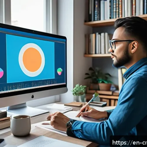 AI 저작권 보호를 위한 최선의 실천 - A modern digital artist&rsquo;s creative workspace showing a large high-resolution monitor displaying AI-g...